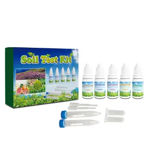 Kit de test de fertilité du sol en gros-réactifs de test de pH, phosphore, potassium et azote ammoniacal inclus