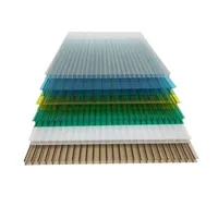 Panneau solaire transparent et épais de couleur personnalisée Endurance PC Board Polycarbonate pour la découpe de feuilles plastiques creuses en nid d'abeille
