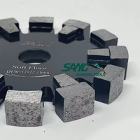 Sang 125mm 17mm épaisseur béton dur système de chauffage au sol diamant rainurage Tuck Point lame de scie