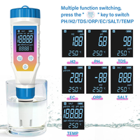 Testeur numérique de pH 7 en 1, testeur de chlore, ORP, EC, TDS, salinité, température, FAC pour piscine, hydroponie, spa, plastique, OEM personnalisable