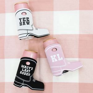 12 ounce neopreen koozies, opvouwbare flesbeschermer, isolatiehoes, cowboy-laarsvormige koozies voor bier, schuim, 12oz blikjes/flessen - Product Image 5