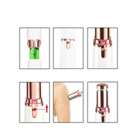Stylo électrique pour épilation, Mini rasoir sans douleur, batterie électrique, Rechargeable, épilateur, 2 pièces
