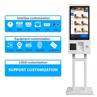Terminal Tactile Libre-Service de 21,5 Pouces pour la Prise de Commandes et le Règlement en Restauration Rapide (KFC / McDonald's / Restaurant)