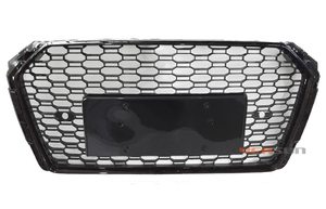กระจังหน้ารถยนต์ RS4 ลายรังผึ้งสีดำ สำหรับ Audi <span class=keywords><strong>A4</strong></span> รุ่นปี 2016 2017 <span class=keywords><strong>2018</strong></span> - Product Image 6