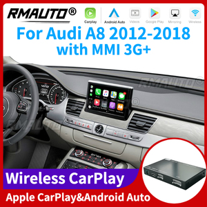 RMAUTO Wireless Apple CarPlay MMI 3G for Audi A8 2012-2018 Android Auto <b>Mirror</b> Link AirPlay Support Reverse Image <b>Car</b> Play - Product Image 1