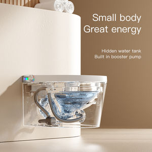 Toilettes automatiques modernes intelligentes monobloc à montage mural avec fonction de lecture de musique télécommandée - Product Image 4