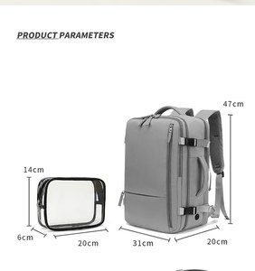 Mochila de Viaje Impermeable de Diseño de Moda Personalizada, Gran Capacidad, con Cierre de Cremallera - Product Image 2