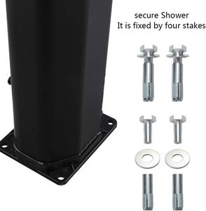 Colonne de douche solaire extérieure 35L, autoportante pour piscine, plage, jardin (matériaux ABS/PVC) - Product Image 4