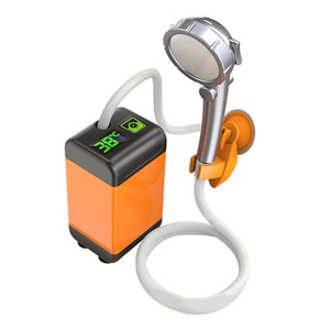 Pompe de douche de camping extérieure avec affichage numérique intelligent, douche de camping électrique portable 4800mAh - Product Image 1