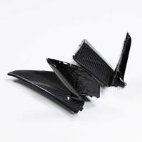AKOSO Carénage en fibre de carbone avec revêtement anti-UV pour moto, ailerons avant intérieurs en fibre de carbone pour BMW S1000RR S1KRR 2025