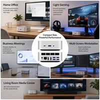 Mini PC en Oferta, AMD R5 6 Núcleos 12 Hilos, Gráficos Radeon 660M, Máximo 64GB RAM, 2TB NVME SSD, Mini Computadora de Escritorio Compacta