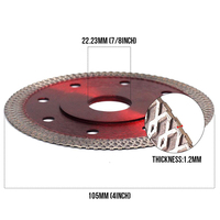 Disque de coupe diamanté ultra fin, lame de scie diamantée pressée à chaud, disque de coupe pour carrelage céramique