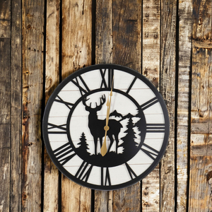 Đồng Hồ Bằng Gỗ Tường Phong Cách Hiện Đại Bóng Rổ Hình Dạng 40x 40Cm Đường Kính La Mã Hộp Thoại Gỗ Đồng Hồ Treo Tường Cho Trang Chủ Trang Trí - Product Image 5