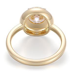 real solid yellow gold <b>ring</b> wedding <b>rings</b> <b>couple</b> set Unisex lab grwon diamond <b>rings</b> jewelry women High end Jewelry Customization - Product Image 2