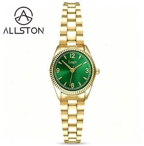 Reloj de Cuarzo Elegante y Sencillo de Lujo para Mujer, Bisel con Incrustaciones de Diamantes de Imitación, Marcadores de Hora con Diamantes, Correa de Acero Inoxidable, a la Moda - Product Image 1