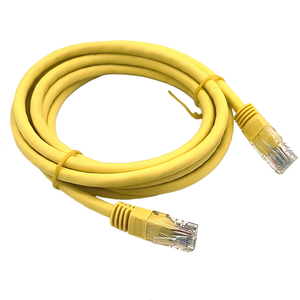 كابل إيثرنت Cat6 عالي السرعة أصفر اللون UTP RJ45، سلك شبكة عالي الجودة بغلاف PVC للاستخدام الخارجي، كابل إنترنت بطول 2 متر للاتصالات - Product Image 5