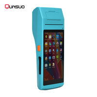PDA Android robuste et portable avec réseau 4G, Wifi, lecteur BT NFC et imprimante thermique intégrée pour le travail sur le terrain