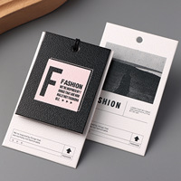 Ensemble d'étiquettes suspendues personnalisées de luxe en papier texturé Milan avec cordon en coton gratuit, faible MOQ, étiquettes volantes pour vêtements, chaussures, sacs, bijoux