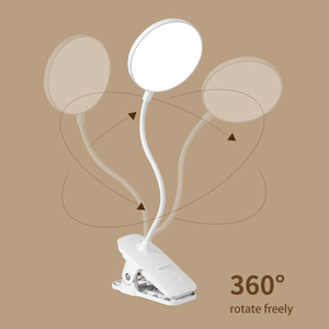 <span class=keywords><strong>Lampe</strong></span> de lecture à <span class=keywords><strong>pince</strong></span> LED YOLOMO avec recharge USB, <span class=keywords><strong>lampe</strong></span> de table rechargeable à col flexible - Product Image 4