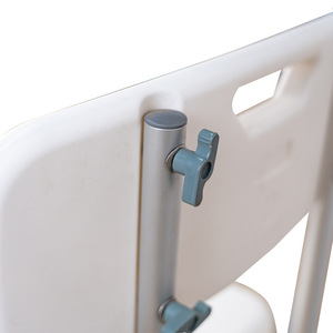 Shower Chair With <b>Backrest</b> And Armrests Aluminum Alloy KY961L For Elderly And Disabled - Product Image 1
