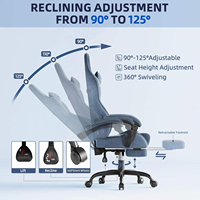 Chaise de jeu en velours doux avec logo personnalisé pour usage domestique, chaise de jeu ergonomique avec support lombaire et structure métallique