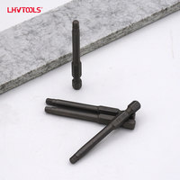 LJ-57 10 embouts de tournevis Phillips 65 mm en acier S2 sablé, tête simple, embout hexagonal 4 mm, longue portée, qualité industrielle