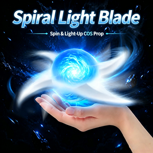 Épée laser gyroscopique rotative pour enfants avec 7 lumières <span class=keywords><strong>LED</strong></span> colorées, jouet lumineux, accessoire de cosplay portable pour adultes, idéal pour les fêtes d'Halloween - Product Image 1