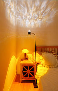 Lámpara de pie con ondulación de agua, Red de puesta de sol, luz nocturna roja, luz de doble ambiente, lámpara de pie para cafetería en vivo, luces inteligentes para el hogar - Product Image 4