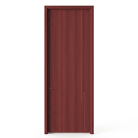 Porte intérieure en bois HDF mélaminé, anti-rayures, insonorisée, ignifuge, pré-montée, avec bordure PUR, OEM ODM, pour projets de salles de classe, vente en gros