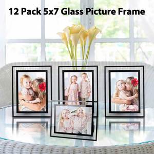 Designs <b>Gold</b> Glass Photo <b>Frame</b> Adjustable Stand for Portrait Landscape Display Stainless Steel Custom Logo Fits Various Photo - Product Image 3