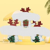Peluches de Noël 4 pouces 10 cm, pendentifs breloques personnages de dessins animés, mini poupées, jouets porte-clés en peluche anime, petits cadeaux de Noël
