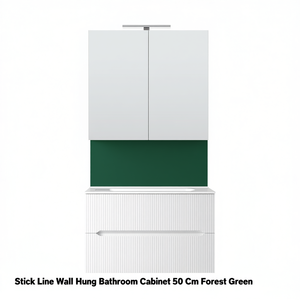 Mueble de Baño Colgante de Pared Stick Line 50 cm Verde Bosque - Product Image 3