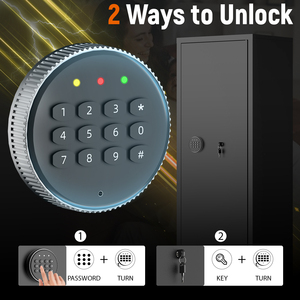 10-15-súng công suất an toàn truy cập nhanh kỹ thuật số bàn phím Chống Trộm Chống Pry thiết kế an ninh nhà an toàn với điều chỉnh Pegboard - Product Image 2