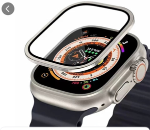Film de protection de montre en verre pour IWatch - 49mm Film de montre en métal noir Vente à chaud aux Émirats arabes unis Film de protection pour IWatch 41mm 45mm - Product Image 1