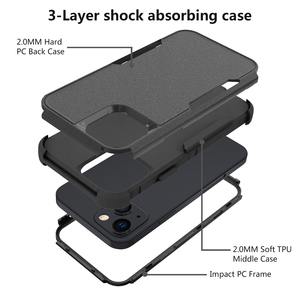 Caso duro resistente antiurto del paraurti <span class=keywords><strong>per</strong></span> il <span class=keywords><strong>iphone</strong></span> 13 copre <span class=keywords><strong>per</strong></span> il caso pieno della copertura del pc tpu di <span class=keywords><strong>iphone</strong></span> 13 6.1 - Product Image 5
