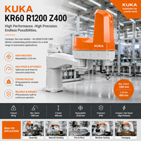Robot industriel KUKA KR60R1200 Z400 à 4 axes, charge utile de 60 kg, portée de 1200 mm pour la manutention et la palettisation