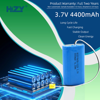 HIZY HIZY-18650-3.7V-4400mAh Paket Baterai Lithium-ion 18650 Isi Ulang 3.7V Kapasitas Tinggi 4400mAh Disesuaikan Bersertifikat CE 500