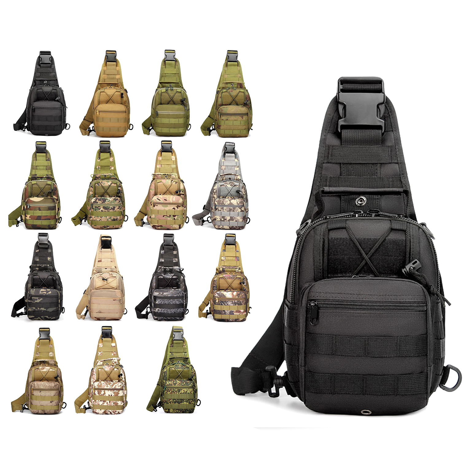 Molle система Emt дорожный Камуфляж компактный мобильный телефон слинг водонепроницаемый плечевой Тактический нагрудный мешок