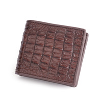 Dompet Kulit Buaya Pria, Dompet Koin Kulit Asli, Dompet Pendek Pria, Tempat Kartu Bisnis Kasual