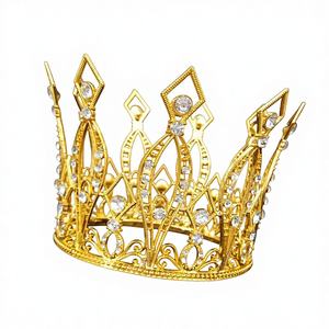 <span class=keywords><strong>มงกุฎ</strong></span>เจ้าสาวสไตล์วินเทจแบบใหม่ <span class=keywords><strong>มงกุฎ</strong></span>รูปทรงเก้าเหลี่ยมประดับดอกไม้สำหรับวันหยุด วันเกิด หรือเค้ก รุ่น H079 - Product Image 6