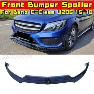 Diffuseur de pare-chocs avant de voiture, style Brabus, pièce de modification pour Mercedes Benz Classe C W205 2015-2018, accessoires de voiture - Product Image 2