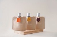 Vente en gros petit sac en plastique de recyclage de poche à bec transparent 50ml/100ml/200ml/250mi/300ml/500ml