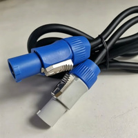8-teiliges Set Powercon Stromkabel 3*1mm AC Verlängerungskabel Stecker auf Buchse DMX512 für Bühnen-Moving-Head Par-Licht LED-Bildschirm