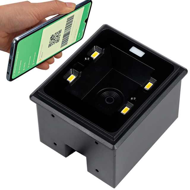 OEM Mobile Embedded Scanning Module Scan 2d QR Code Wall Fixed Mount Barcode Scanner for Kiosk Reader Vending Machine