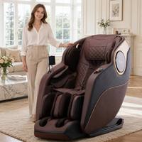 Fauteuil de massage professionnel inclinable avec support ergonomique et cuir écologique, style nordique élégant, meubles de salon