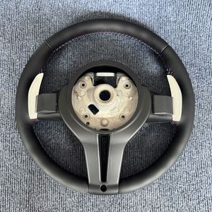 Volante de cuero mejorado de envío rápido para <span class=keywords><strong>BMW</strong></span> F30 F32 F10 F20 F07 F01 E46 E60 E90 M3 M4 <span class=keywords><strong>M7</strong></span> F02 Serie F - Product Image 5
