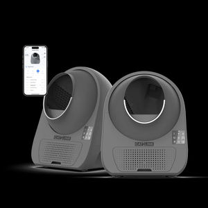 Bac à litière automatique intelligent et écologique pour chat, avec brosse, capacité de 65 L, surveillance de la santé, application, compatible avec plusieurs chats - Product Image 5