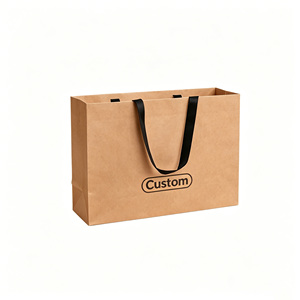 Bolsa de Compras de Papel Rosa Personalizada con Asas de Listón Negro, Impresión Offset, Estilo Clásico, Empaque para Regalos Empresariales - Product Image 2