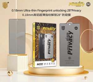 Protector de pantalla de vidrio templado <span class=keywords><strong>ESD</strong></span> Privacy OG compatible con desbloqueo de huellas dactilares para Samsung S21 PLUS S22 S23 PLUS S24 S25 S26 Ultra - Product Image 4