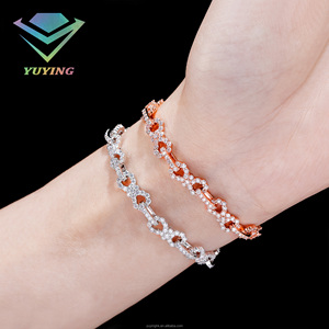 Pulsera de Cadena de Plata de Ley S925 Estilo Hip Hop con Moissanita VVS Color D y Certificado GRA, Joyería de Pulsera Infinita Iced Out - Product Image 3